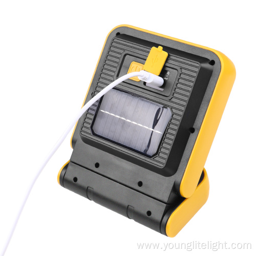 Rechargeable rotatable folding LED work light